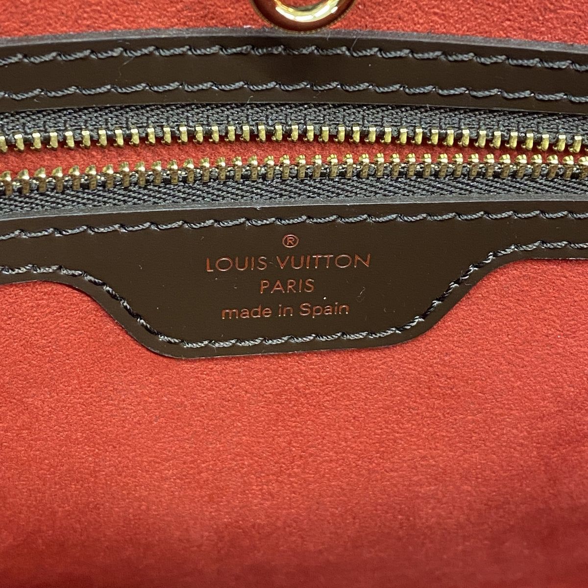 【6hb1372】ルイヴィトン トートバッグ ダミエ ハムステッドPM N51205 エベヌ【中古】レディース