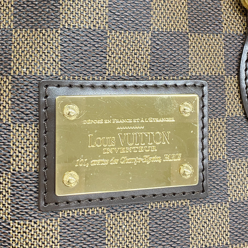 【6hb1372】ルイヴィトン トートバッグ ダミエ ハムステッドPM N51205 エベヌ【中古】レディース
