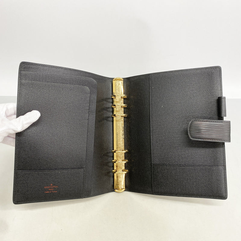 【6hb1380-k】ルイヴィトン 手帳カバー エピ アジェンダGM R20062 ノワール【中古】メンズ レディース ユニセックス