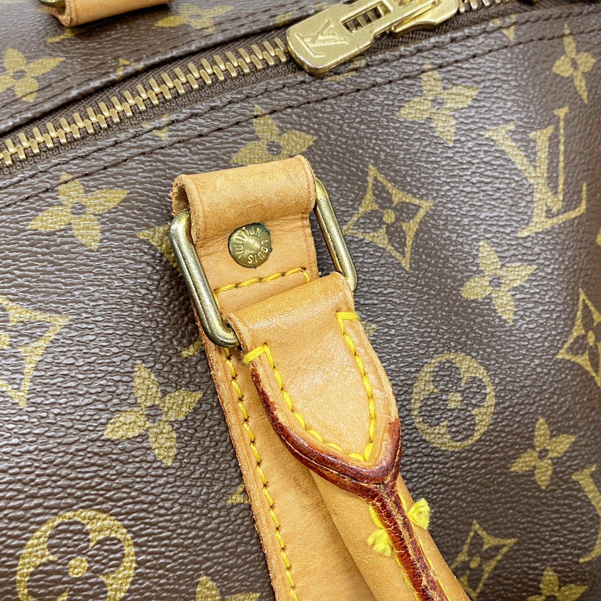 【6hb1387】ルイヴィトン ボストンバッグ モノグラム キーポルバンドリエール60 M41412 ブラウン【中古】メンズ レディース ユニセックス