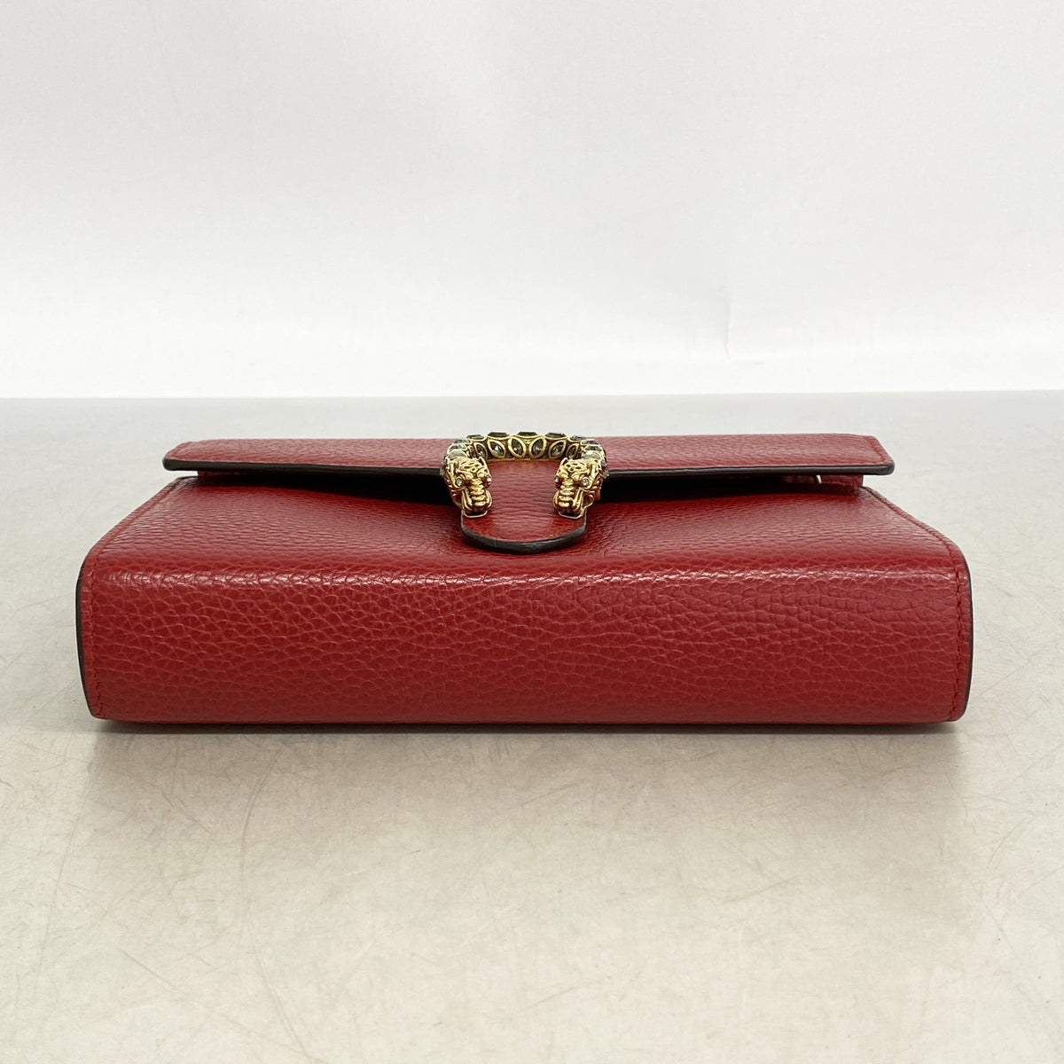 【6hb1394-k】グッチ ショルダーバッグ ディオニュソス 401231 レザー レッド ゴールド/シルバー金具【中古】レディース