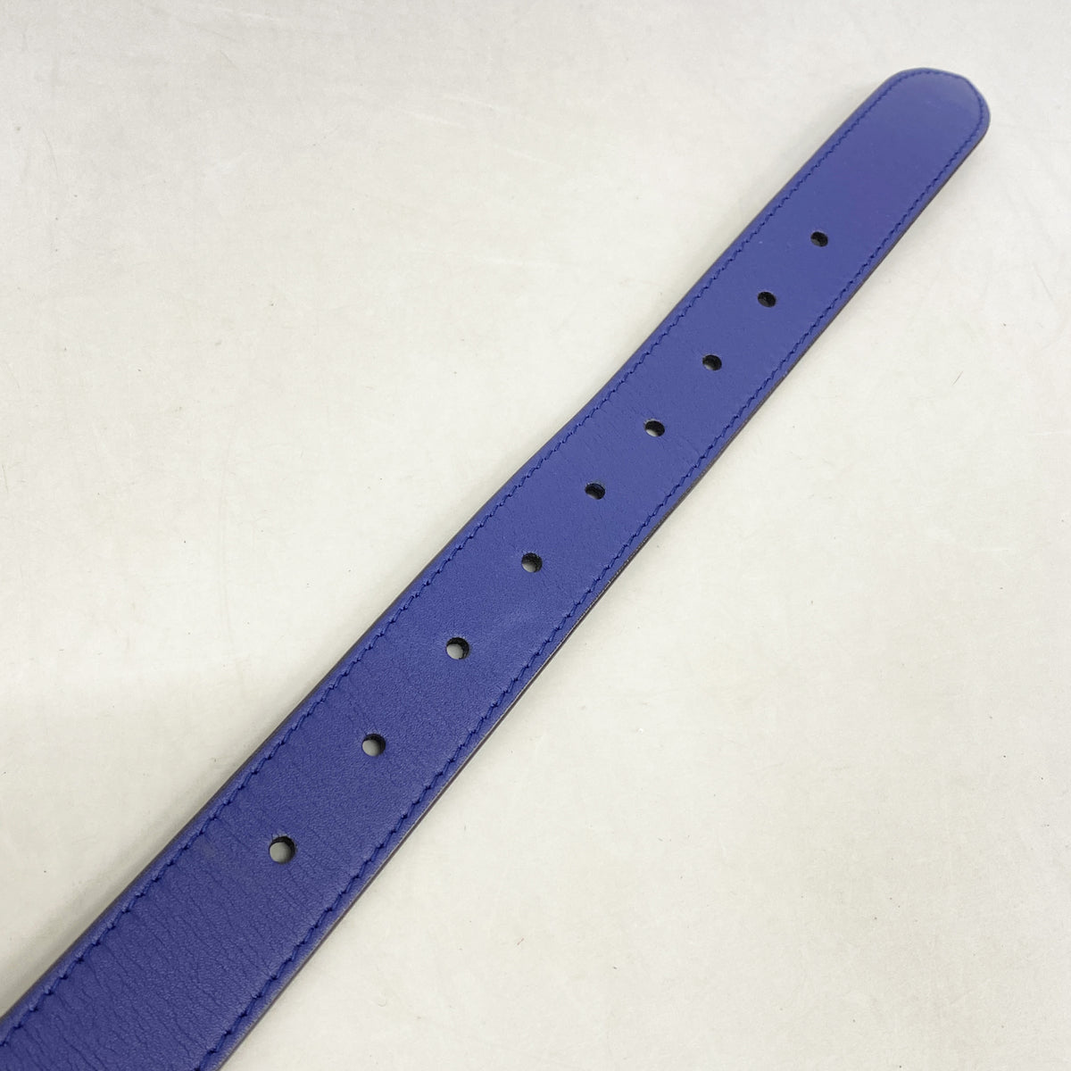 【6hb1395-k】グッチ ウエストバッグ 476434 スウェード ブルー ゴールド金具【中古】レディース