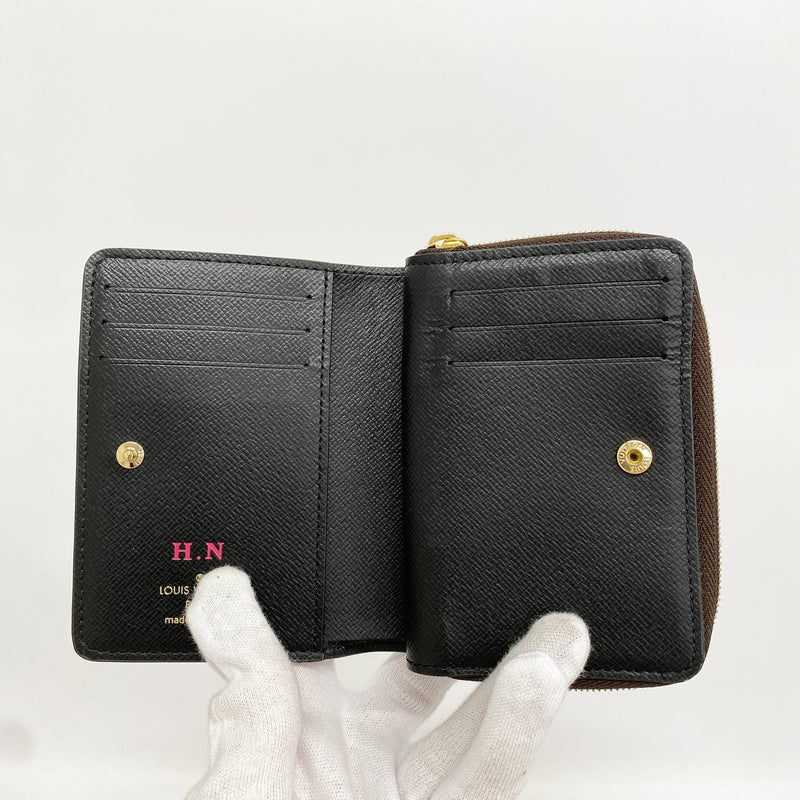【6hb1404-k】ルイヴィトン 財布 モノグラム モノグラム・リバース ポルトフォイユルー M81461 ブラウン【中古】レディース