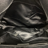 【6hb1407-k】シャネル チェーントート 2.55/マトラッセ ラムスキン ブラック シルバー金具【中古】レディース