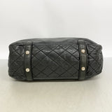 【6hb1407-k】シャネル チェーントート 2.55/マトラッセ ラムスキン ブラック シルバー金具【中古】レディース