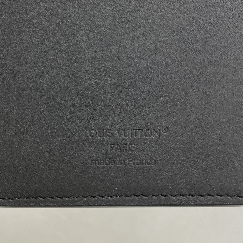 【6hb1414-k】ルイヴィトン 長財布 モノグラム・トリヨン ポルトフォイユブラザ M69038 ブラック【中古】メンズ