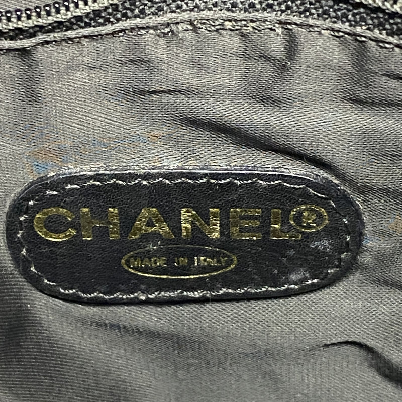 【6hb1418-k】シャネル トートバッグ キャビアスキン ブラック ゴールド金具【中古】レディース