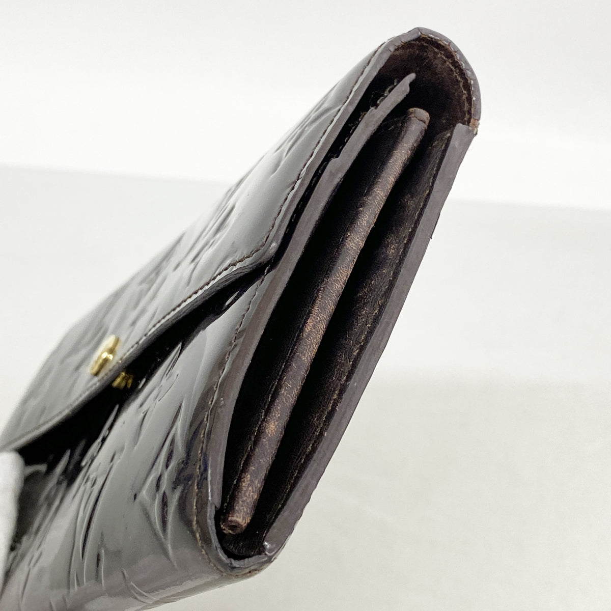 【6hb1422-k】ルイヴィトン 長財布 ヴェルニ ポルトフォイユサラ M93524 アマラント【中古】レディース