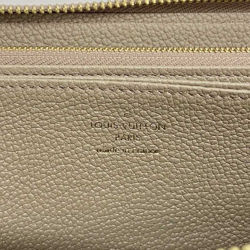 【6hb1423-k】ルイヴィトン 長財布 モノグラム・アンプラント ジッピーウォレット M69034 トゥルトレール【中古】レディース