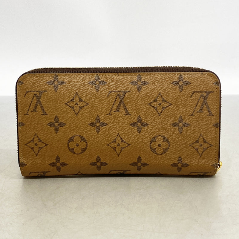 【6hb1424-k】ルイヴィトン 長財布 モノグラム・リバース ジッピーウォレット M82444 ブラウン【中古】メンズ レディース ユニセックス