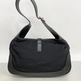 【6hb1430-k】グッチ ハンドバッグ ジャッキー 001 3735 ナイロンキャンバス ブラック シルバー金具【中古】レディース