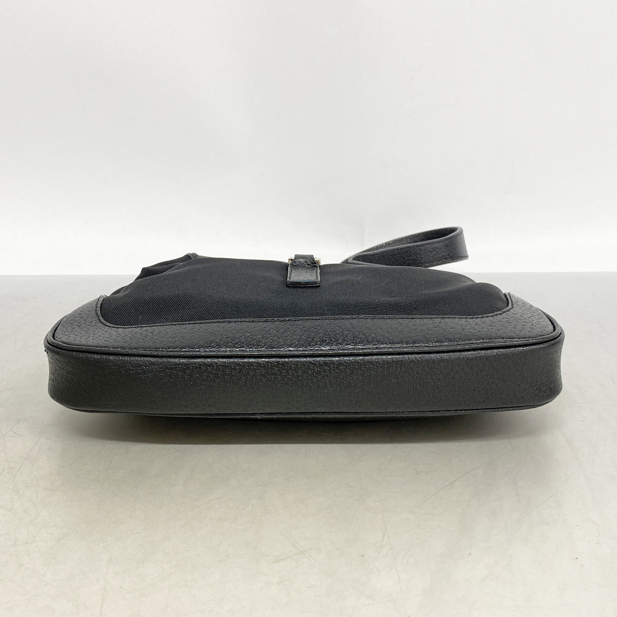 【6hb1430-k】グッチ ハンドバッグ ジャッキー 001 3735 ナイロンキャンバス ブラック シルバー金具【中古】レディース