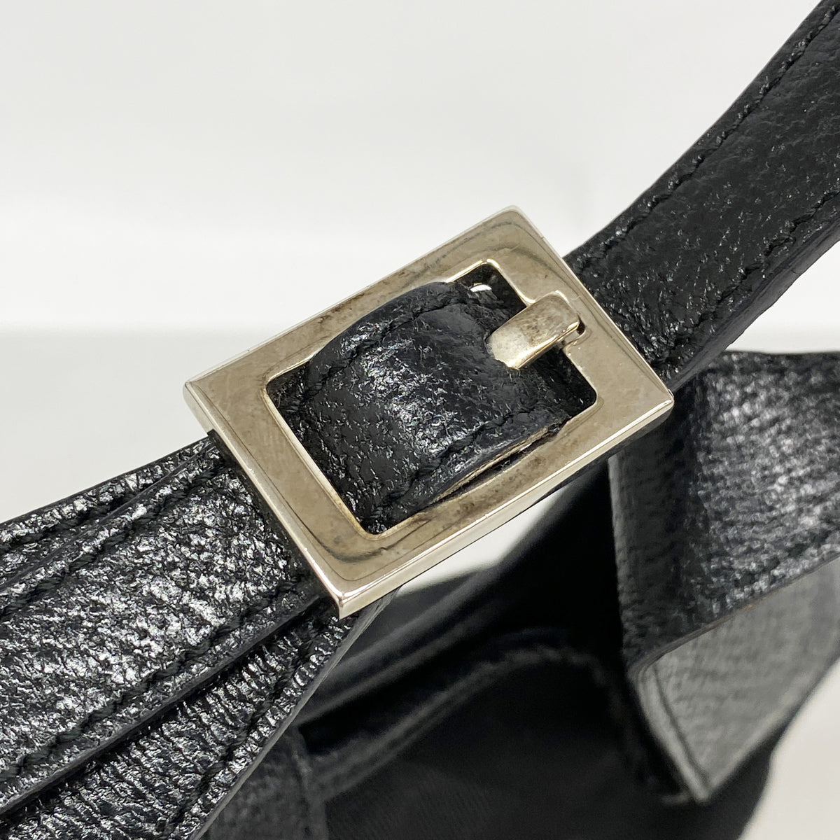 【6hb1430-k】グッチ ハンドバッグ ジャッキー 001 3735 ナイロンキャンバス ブラック シルバー金具【中古】レディース