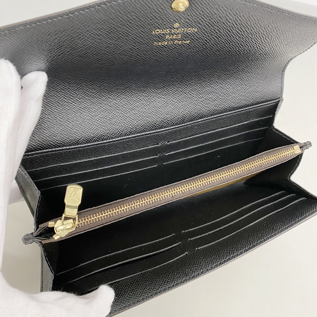 【6hb1435-k】ルイヴィトン 長財布 モノグラム・ジャイアントリバース ポルトフォイユサラ M80726 ブラウン【中古】レディース