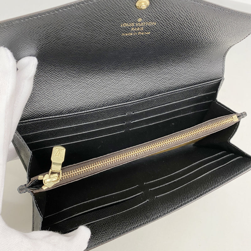 【6hb1435-k】ルイヴィトン 長財布 モノグラム・ジャイアントリバース ポルトフォイユサラ M80726 ブラウン【中古】レディース
