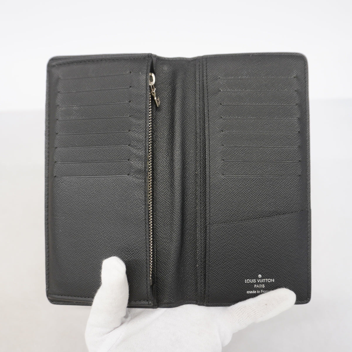 【6hb1446-k】ルイヴィトン 長財布 ダミエ・グラフィット ポルトフォイユブラザ N62665 ブラック【中古】メンズ