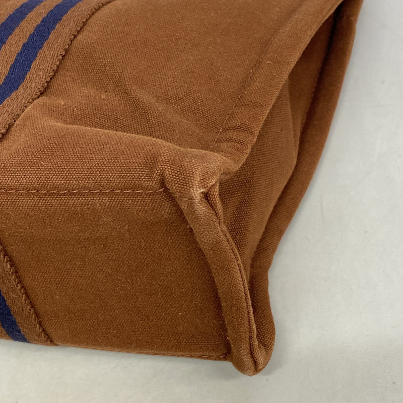 【6hb1447-k】エルメス トートバッグ フールトゥPM キャンバス ブラウン シルバー金具【中古】メンズ レディース ユニセックス