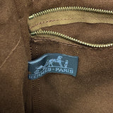 【6hb1447-k】エルメス トートバッグ フールトゥPM キャンバス ブラウン シルバー金具【中古】メンズ レディース ユニセックス
