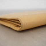 【6hb1459-k】シャネル 長財布 カメリア レザー ベージュ シルバー金具【中古】レディース