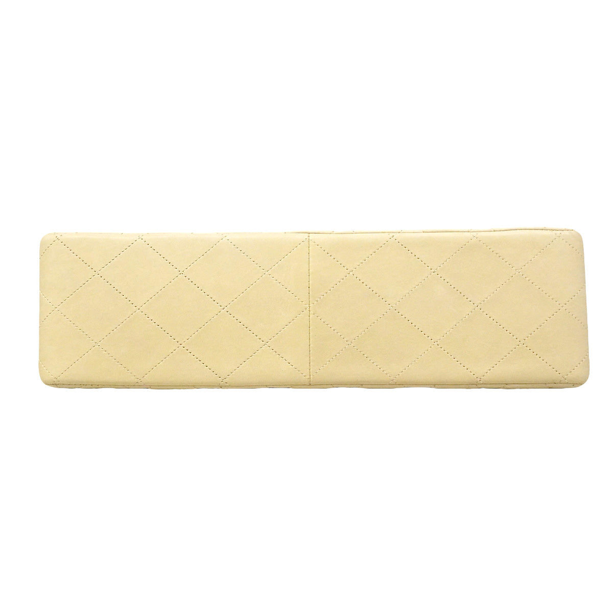 【6hb1477-k】シャネル ショルダーバッグ デカマトラッセ Wチェーン ラムスキン ホワイト ゴールド金具【中古】レディース
