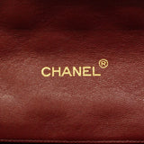 【6hb1479-k】シャネル ショルダーバッグ マトラッセ Wチェーン ラムスキン ブラック ゴールド金具【中古】レディース