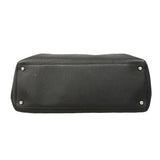 【6hb1482-k】シャネル トートバッグ エグゼクティブ レザー ブラック シルバー金具【中古】レディース