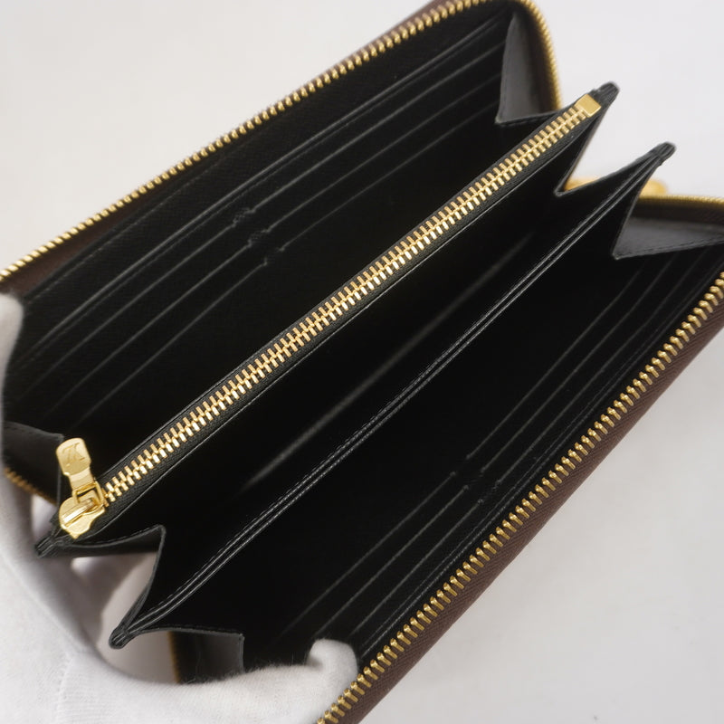 【6hc1486-k】ルイヴィトン 長財布 モノグラム・ジャイアント リバース ジッピーウォレット M69353 ブラウン【中古】レディース
