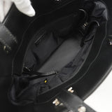【6hc1490-k】シャネル トートバッグ パリビアリッツ キャンバス ブラック シルバー金具【中古】レディース