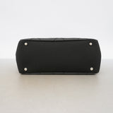 【6hc1490-k】シャネル トートバッグ パリビアリッツ キャンバス ブラック シルバー金具【中古】レディース