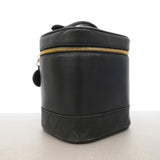 【6hc1491-k】シャネル バニティバッグ ビコローレ ラムスキン ブラック ゴールド金具【中古】レディース