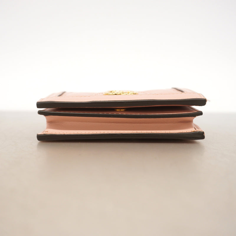 【6hc1493-k】グッチ 財布 GGマトラッセ 723786 レザー ピンク ゴールド金具【中古】レディース