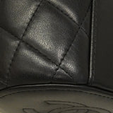 【6hc1518】シャネル バニティバッグ マトラッセ チェーンショルダー ラムスキン ブラック ゴールド金具 2wayバッグ【中古】レディース