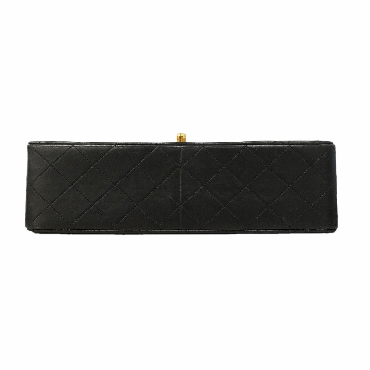 【6hc1520】シャネル ショルダーバッグ マトラッセ Wチェーン ラムスキン ブラック ゴールド金具【中古】レディース