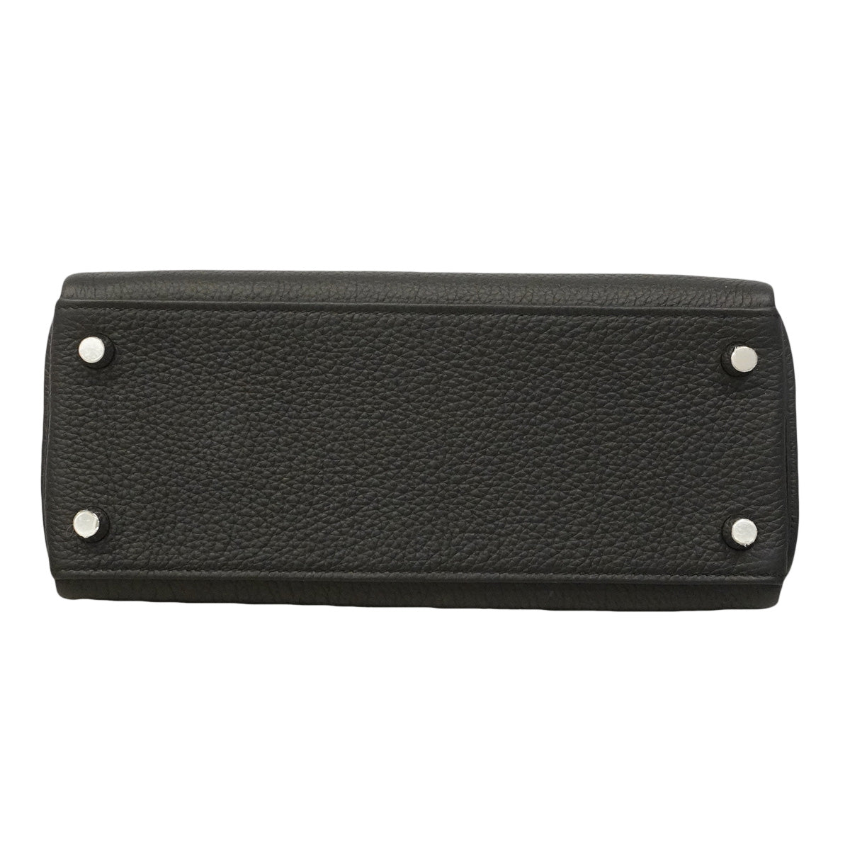 【6hc1522-g】エルメス ハンドバッグ ケリー25 トゴ ブラック シルバー金具 G刻印 2wayバッグ【中古】レディース