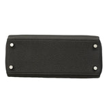 【6hc1522-g】エルメス ハンドバッグ ケリー25 トゴ ブラック シルバー金具 G刻印 2wayバッグ【中古】レディース