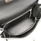 【6hc1522-g】エルメス ハンドバッグ ケリー25 トゴ ブラック シルバー金具 G刻印 2wayバッグ【中古】レディース