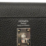 【6hc1522-g】エルメス ハンドバッグ ケリー25 トゴ ブラック シルバー金具 G刻印 2wayバッグ【中古】レディース