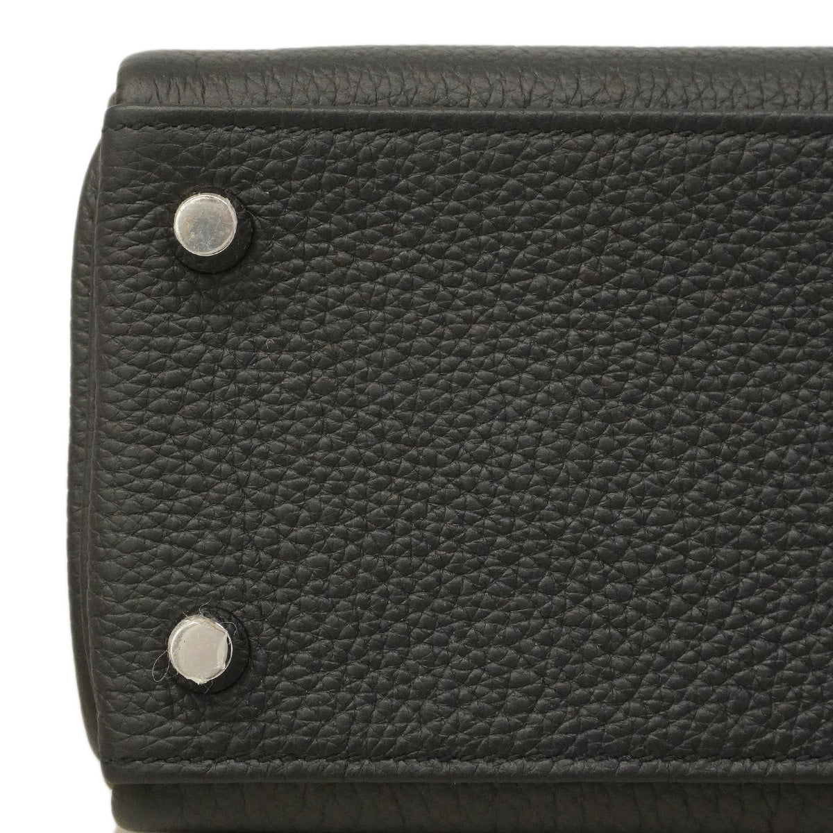 【6hc1522-g】エルメス ハンドバッグ ケリー25 トゴ ブラック シルバー金具 G刻印 2wayバッグ【中古】レディース