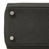 【6hc1522-g】エルメス ハンドバッグ ケリー25 トゴ ブラック シルバー金具 G刻印 2wayバッグ【中古】レディース