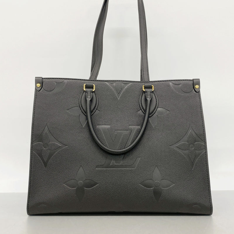 【6hc1549-h】ルイヴィトン トートバッグ モノグラム・アンプラント オンザゴーMM M45595 ノワール 2wayバッグ【中古】レディース