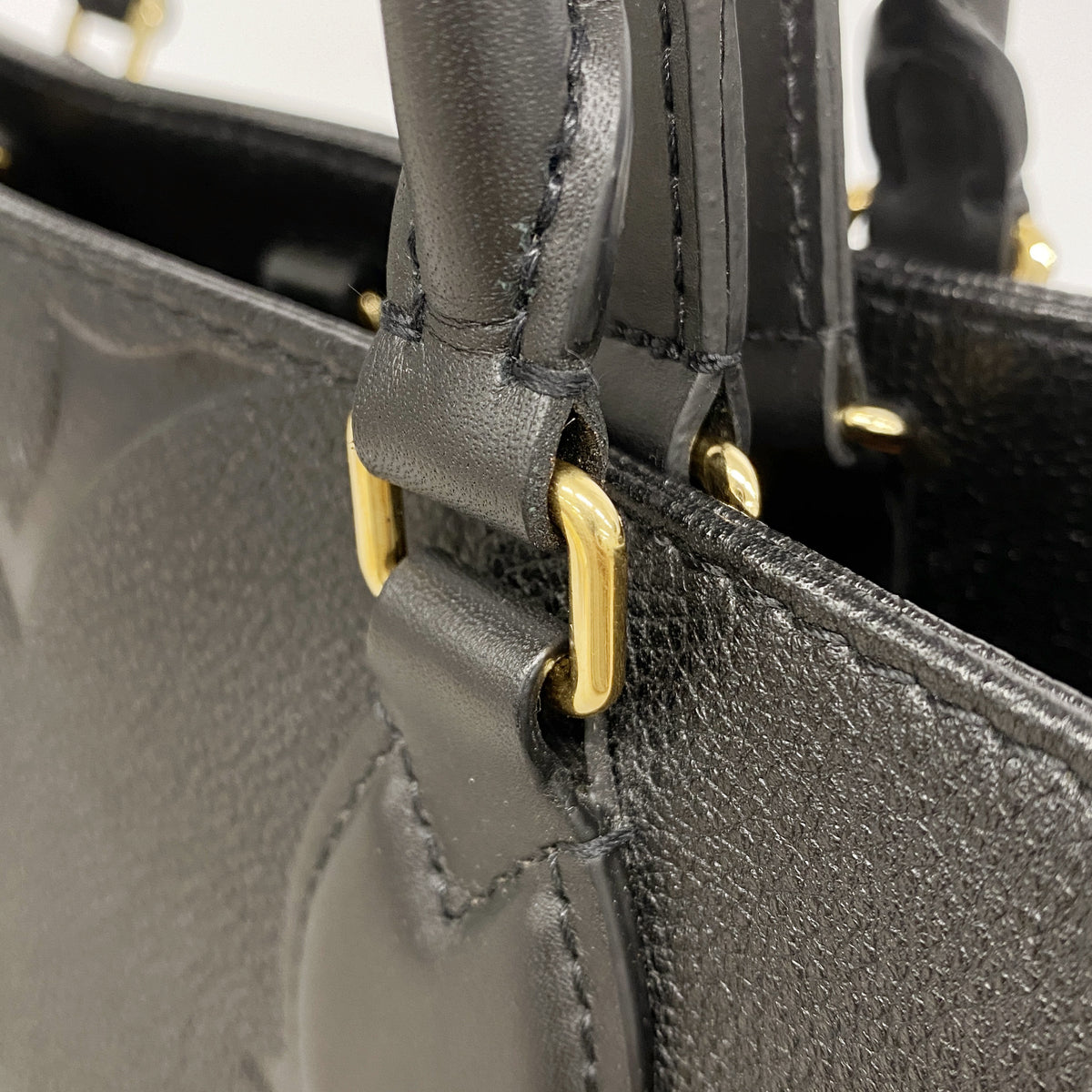 【6hc1549-h】ルイヴィトン トートバッグ モノグラム・アンプラント オンザゴーMM M45595 ノワール 2wayバッグ【中古】レディース
