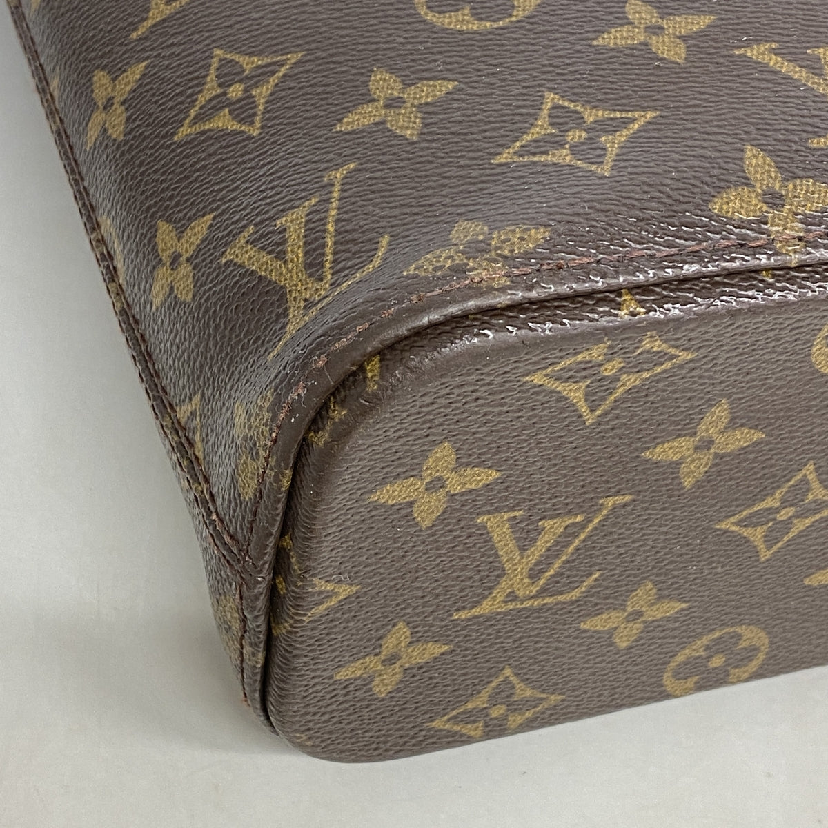 【6hc1550-h】ルイヴィトン トートバッグ モノグラム ルコ M51155 ブラウン【中古】レディース
