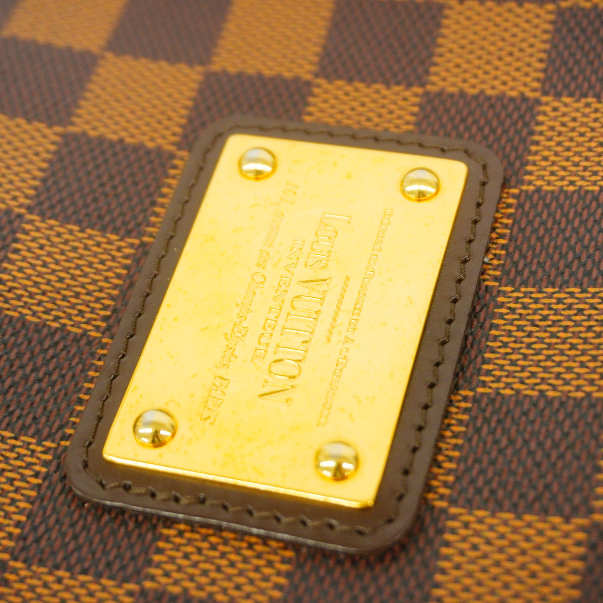 【6hc1564-h】ルイヴィトン ハンドバッグ ダミエ エヴァ N55213 エベヌ【中古】レディース
