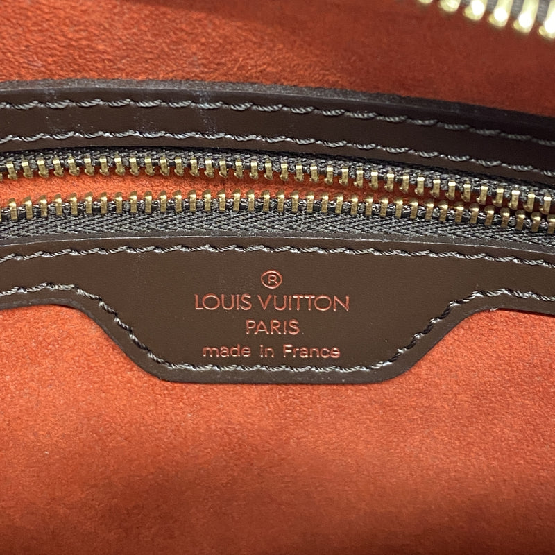 【6hc1578-k】ルイヴィトン ショルダーバッグ ダミエ ルーピングMM N51157 エベヌ SPO【中古】レディース