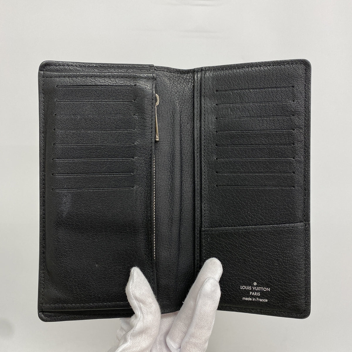 【6hc1580-k】ルイヴィトン 長財布 モノグラム・トリヨン ポルトフォイユブラザ N81872 クロコダイル オーストリッチ ブラック【中古】メンズ