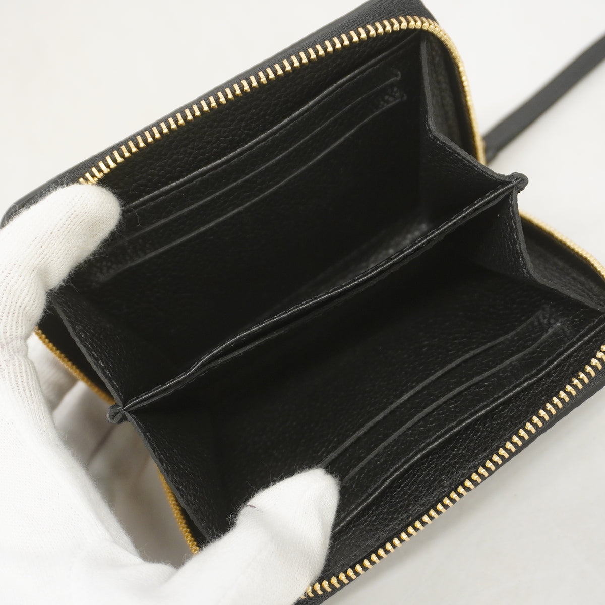 【6hc1587-k】ルイヴィトン コインケース モノグラム・アンプラント ジッピーコインパース M60574 ノワール【中古】レディース