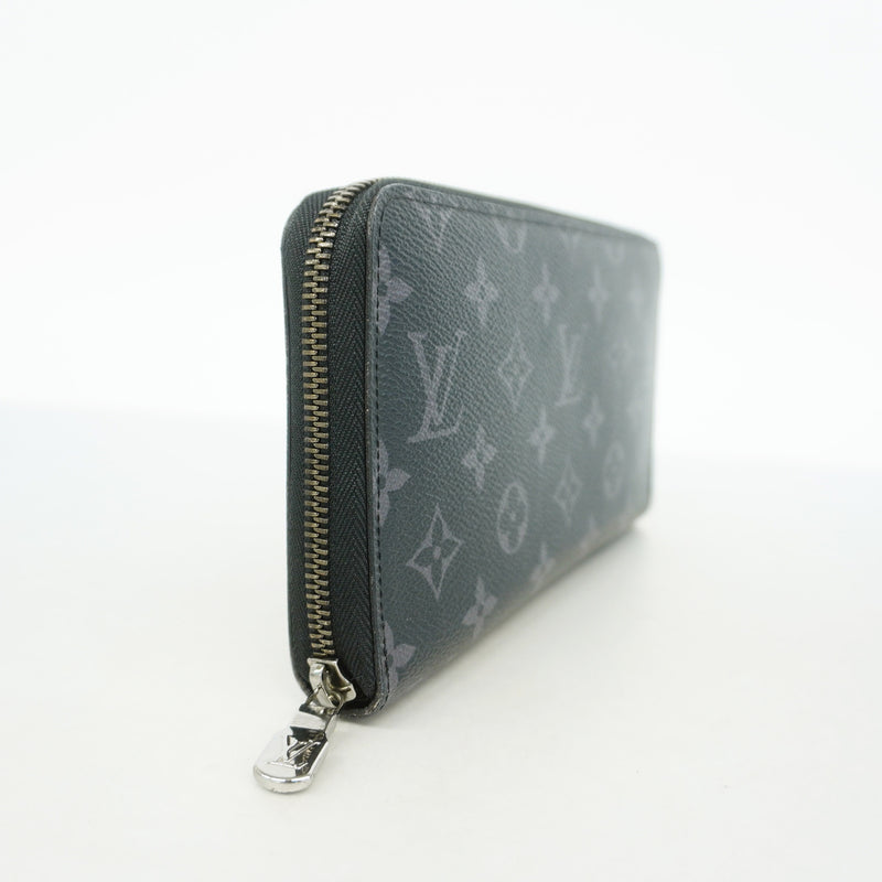 【6hc1598-k】ルイヴィトン 長財布 モノグラム・エクリプス ジッピーオーガナイザーNM M82081 ブラック【中古】メンズ