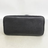 【6hc1612-k】シャネル トートバッグ 復刻トート キャビアスキン ブラック ゴールド金具【中古】レディース