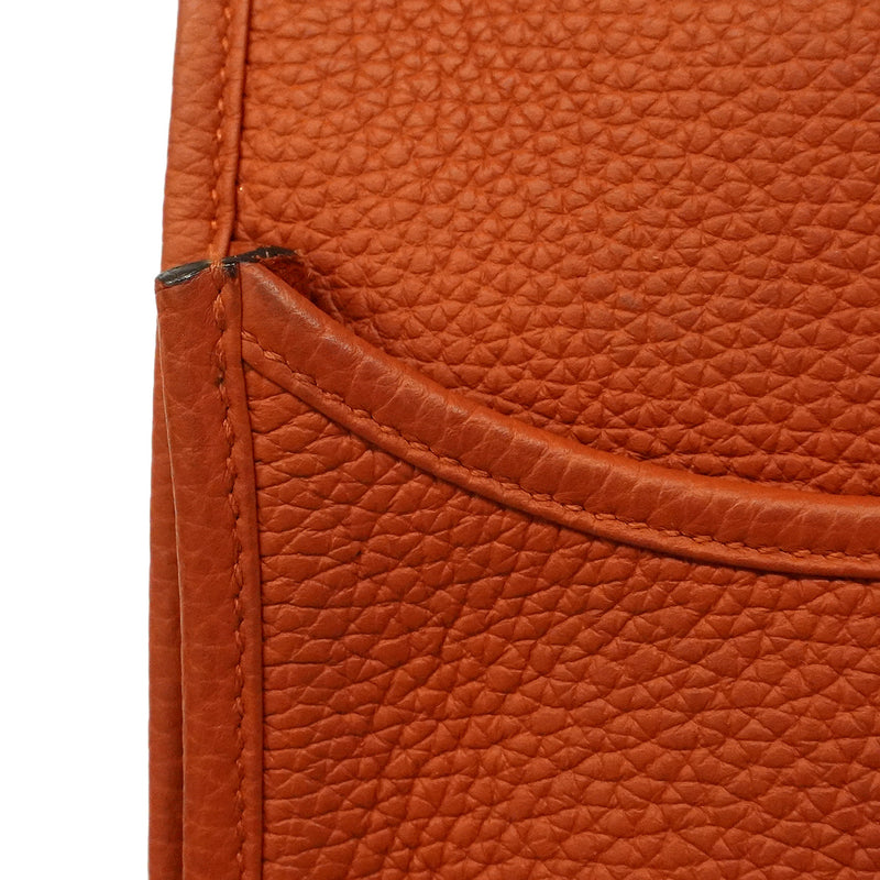 【6hc1615】エルメス ショルダーバッグ エヴリン3PM トリヨンクレマンス キュイーブル シルバー金具 B刻印【中古】レディース
