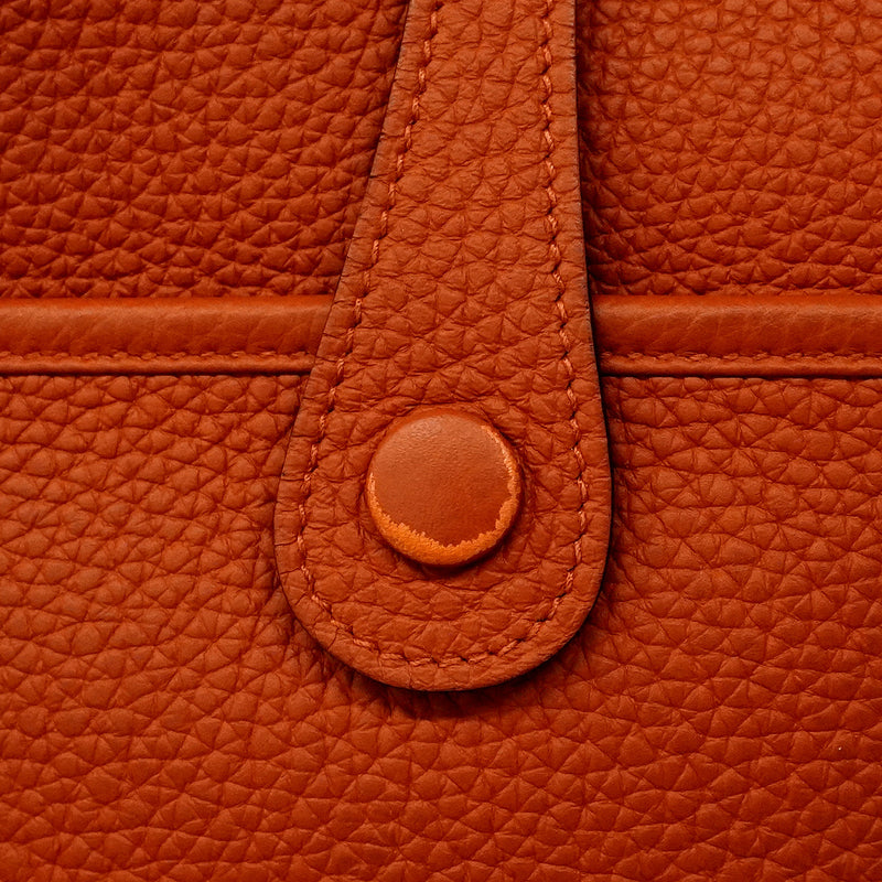 【6hc1615】エルメス ショルダーバッグ エヴリン3PM トリヨンクレマンス キュイーブル シルバー金具 B刻印【中古】レディース